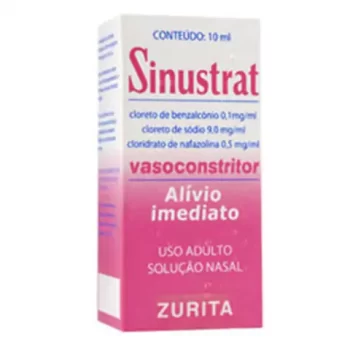 Sinustrat Vasoconstritor Solução Nasal Adulto Gotas 10mL