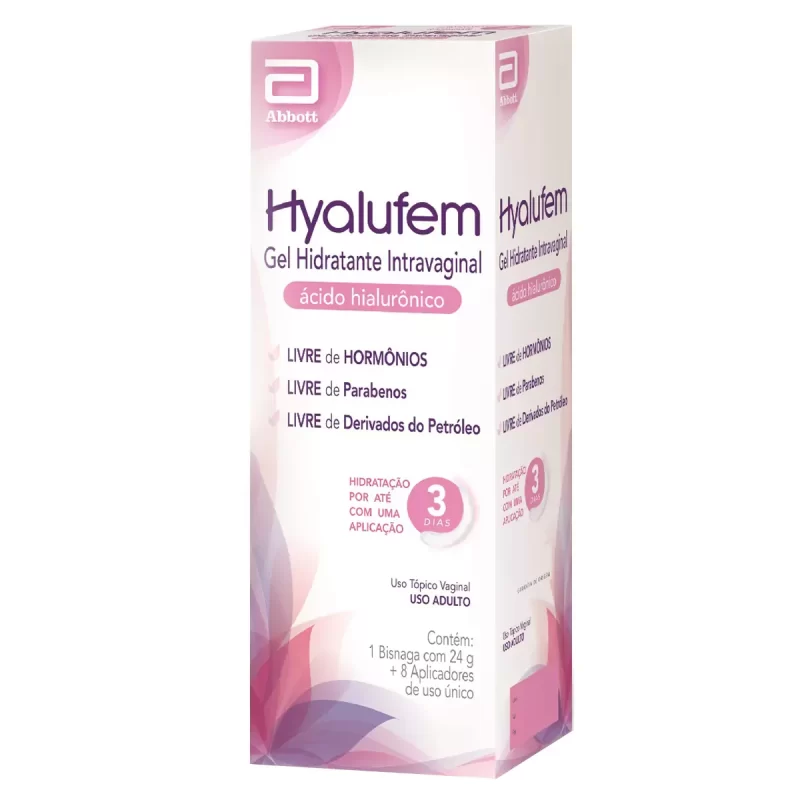 7896083411412 Hyalufem Gel Hidratante Vaginal 24g – Ácido Hialurônico