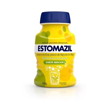 Estomazil Antiácido Efervescente Sabor Abacaxi Pote 100g