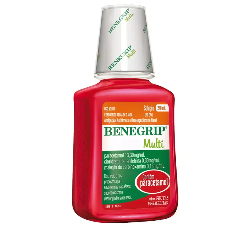 7896094905825 Benegrip Multi Solução Oral Frutas Vermelhas 240mL