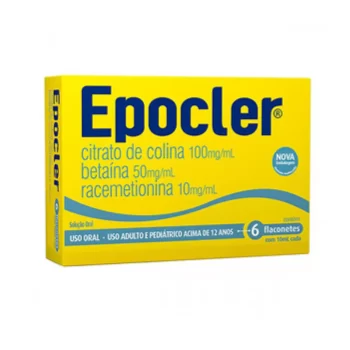 Epocler Solução Oral Sabor Abacaxi 6 Flaconetes de 10mL Cada