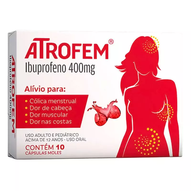 7896094914971 Atrofem 400mg c/ 10 Cápsulas