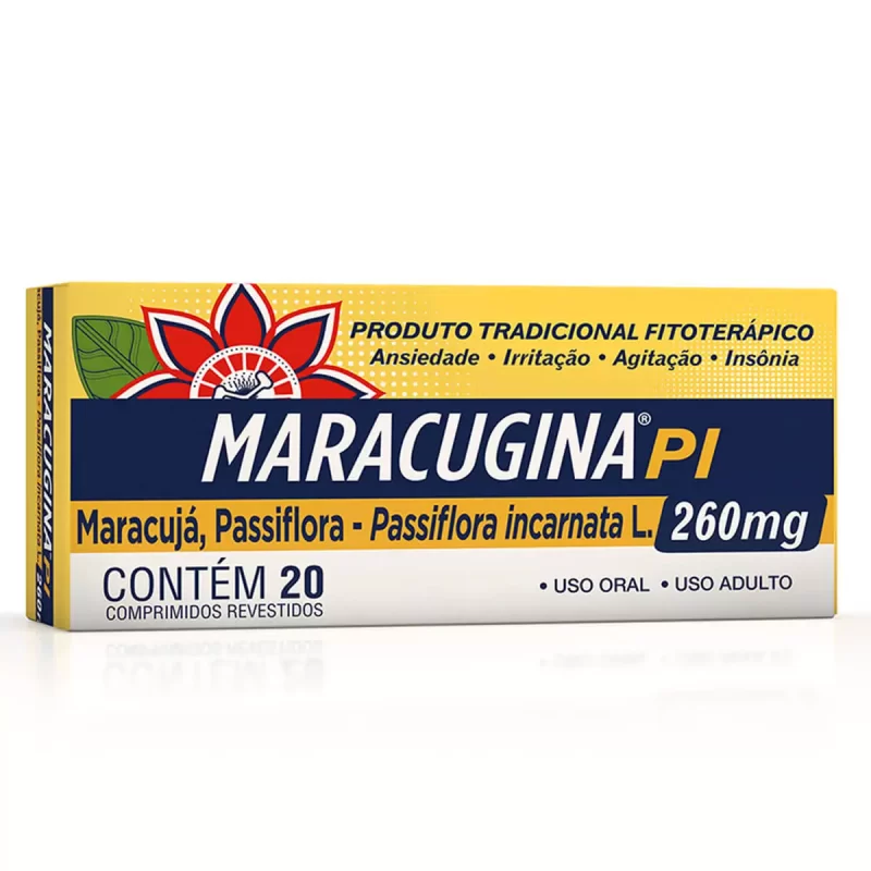 7896094916555 Maracugina PI 260mg c/ 20 Comprimidos
