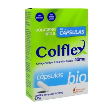 Colflex Bio Colágeno Tipo 2 40mg c/ 30 Cápsulas