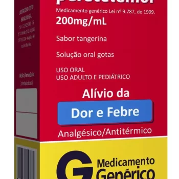 Paracetamol Gotas 200mg/mL 15mL Genérico Teuto