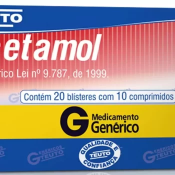 Paracetamol 750mg c/ 10 Comprimidos Genérico Teuto