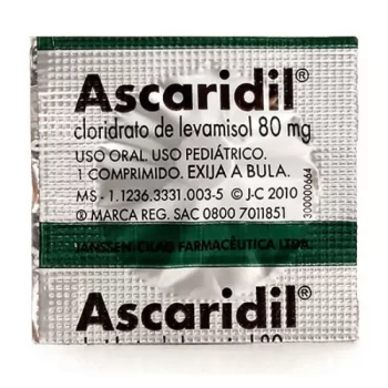 Ascaridil Infantil 80mg c/ 1 Comprimido