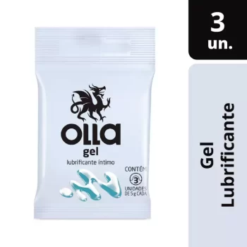 Olla Gel Lubrificante Íntimo c/ 3 Sachês de 5g Cada