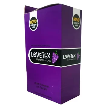 Preservativo Lovetex Uva Display 12×3 (36 Camisinhas)