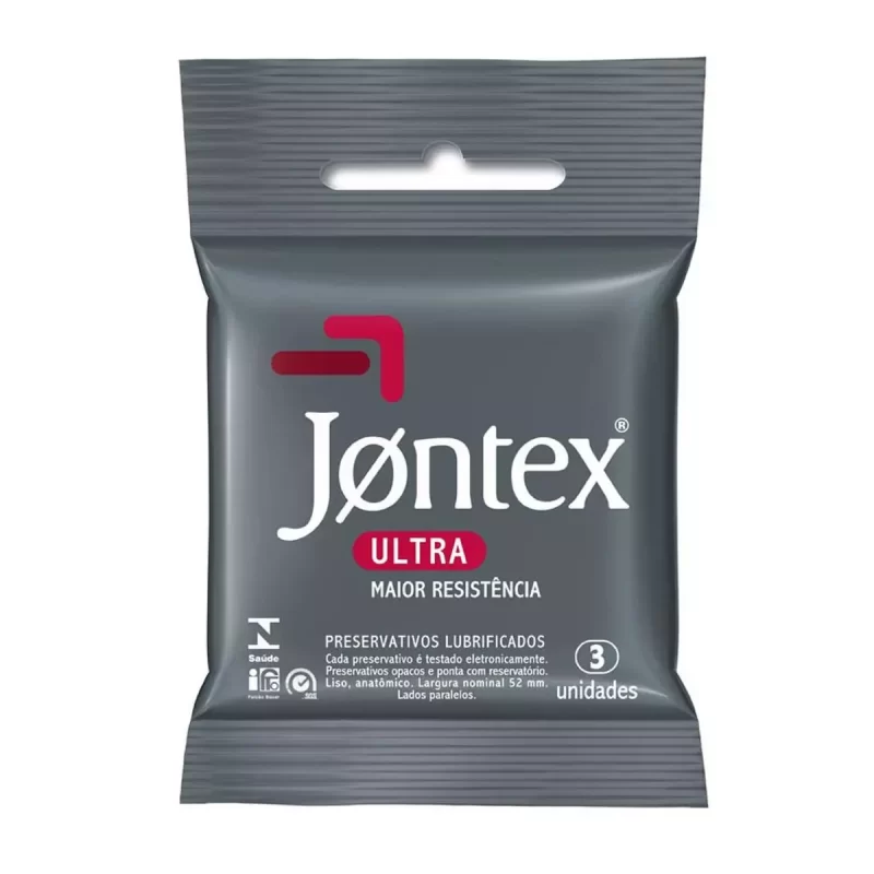 7896222720054 Preservativo Jontex Ultra Resistente c/ 3 Camisinhas