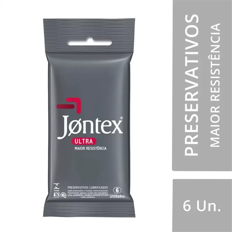 7896222720245 Preservativo Jontex Ultra Resistente c/ 6 Camisinhas