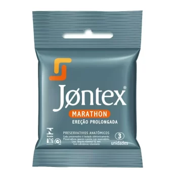 Preservativo Jontex Marathon c/ 3 Camisinhas