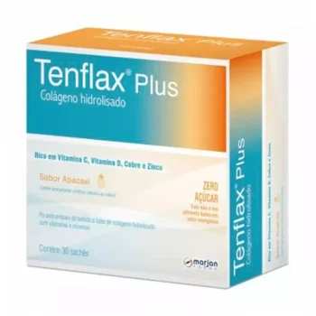 Tenflax Plus Colágeno Hidrolisado Pó Abacaxi 30 Sachês