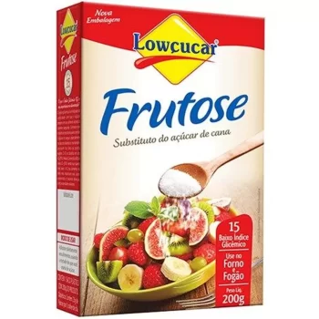 Frutose Adoçante Pó Lowçucar Também p/ o Uso Culinário 200g