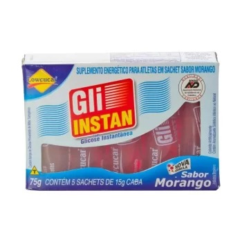 Gli Instan Bala Líquida Morango Glicose Instantânea c/5