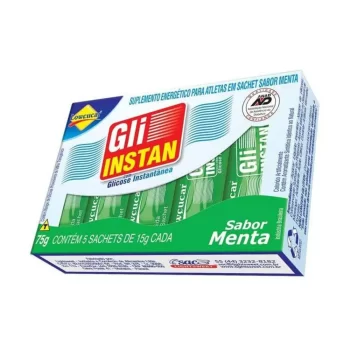 Gli Instan Bala Líquida Menta Glicose Instantânea c/5 Sachês