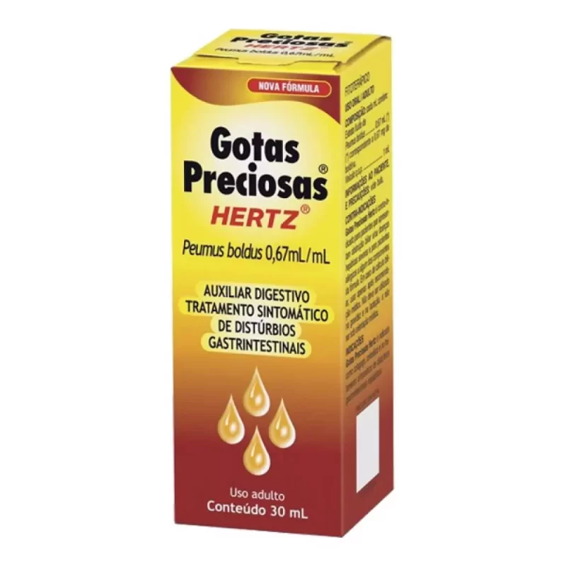 7896331700404 Gotas Preciosas Hertz Auxiliar Digestivo 0,67/mL 30mL