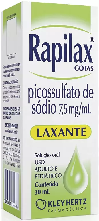 7896331704808 Rapilax Gotas Laxante 7,5mg/mL 30mL