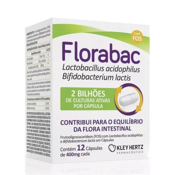 Florabac 400mg c/ 12 Cápsulas