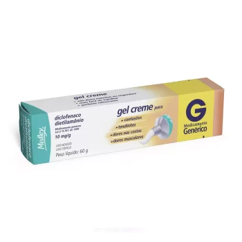 Diclofenaco Dietilamônio Gel Creme 10mg 60g Genérico Medley