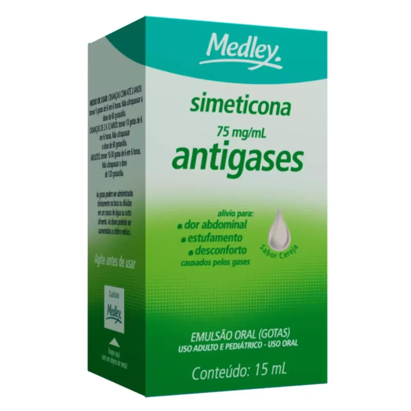 7896422504744 Simeticona Gotas 75mg/mL 15mL Genérico Medley