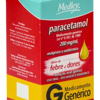 Paracetamol Gotas 200mg/mL 15mL Genérico Medley