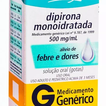 Dipirona Monoindratada Gotas 500mg/mL 10mL Genérico Medley