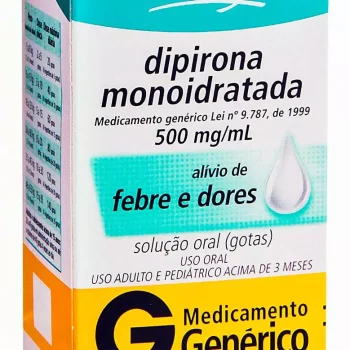Dipirona Monoindratada Gotas 500mg/mL 20mL Genérico Medley