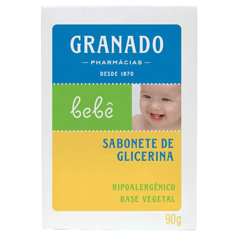7896512905420 Granado Bebê Sabonete Vegetal de Glicerina 90g