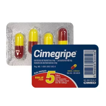 Cimegripe c/ 4 Cápsulas