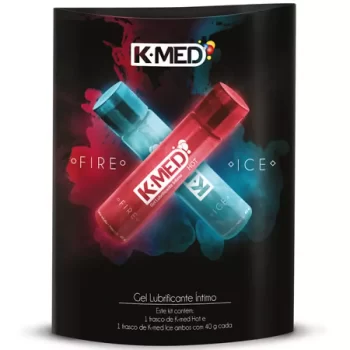 K-MED Fire & Ice Gel Lubrificante Íntimo c/ 2 Frascos c/40g