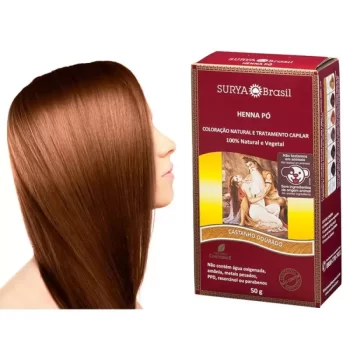 Henna Pó Castanho Dourado Surya Brasil 50g 12.4.P