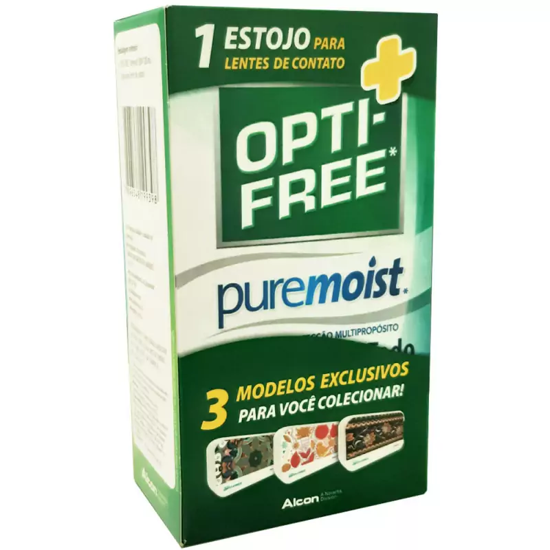 7896548199398 Opti-Free Puremoist Solução p/Lentes de Contato 120mL+Estojo