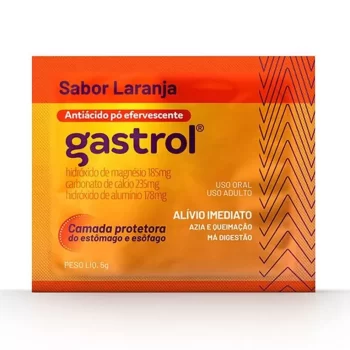 Gastrol Antiácido em Pó Sabor Laranja Sachê 5g