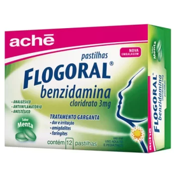 Flogoral Menta c/ 12 Pastilhas