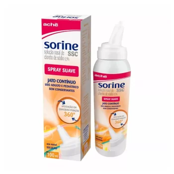 Sorine SSC Solução Nasal Spray Jato Contínuo 9,0mg/mL 100mL