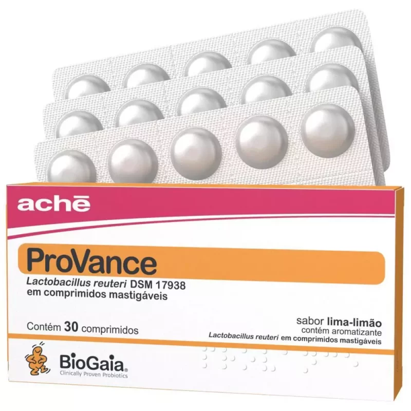 7896658027819 Provance Suplemento Probiótico c/ 30 Comprimidos Mastigáveis