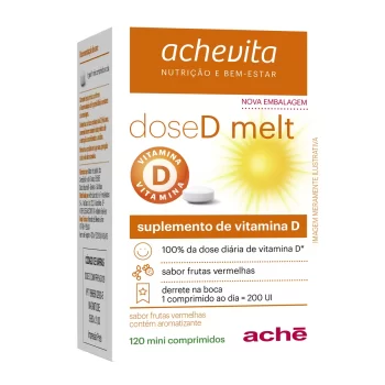 Dose D Melt 200UI c/ 120 Mini Comprimidos de Frutas Vermelhas