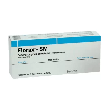 Florax-SM Adulto Sabor Framboesa c/ 5 Flaconetes de 5mL Cada