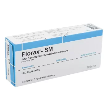 Florax-SM Pediátrico Sabor Frambroesa 5 Flaconetes de 5mL