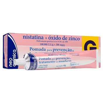 Nistatina+Óxido de Zinco Pomada 60g Genérico Neo Química