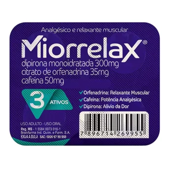 Miorrelax c/ 4 Comprimidos