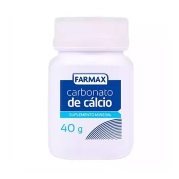 Carbonato de Cálcio Calcium Pó Farmax 40g