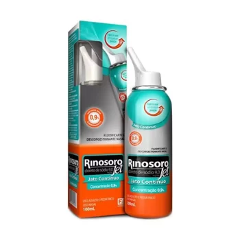 Rinosoro Jet Jato Contínuo Nasal 9,0mg/mL 100mL
