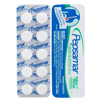 Pepsamar Menta 230mg c/ 10 Comprimidos