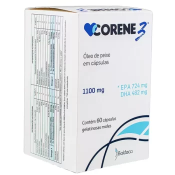 Corene 3 Ômega 3 Fish Oil Óleo de Peixe 1100mg c/60 Cápsulas