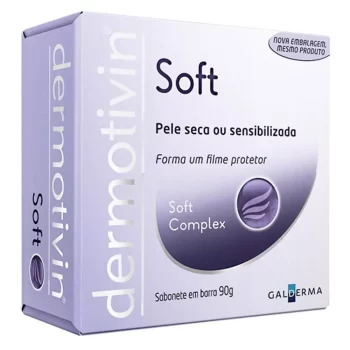 Dermotivin Soft Sabonete Facial Pele Seca ou Sensível 90g