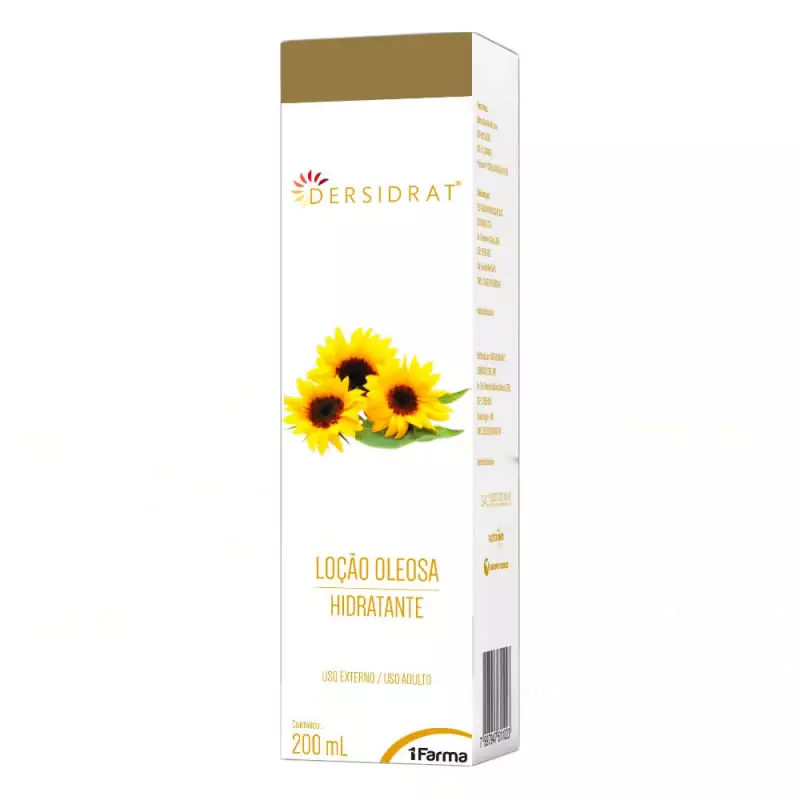 7897947611221 Dersidrat Loção Oleosa Hidratante de Girassol 100mL