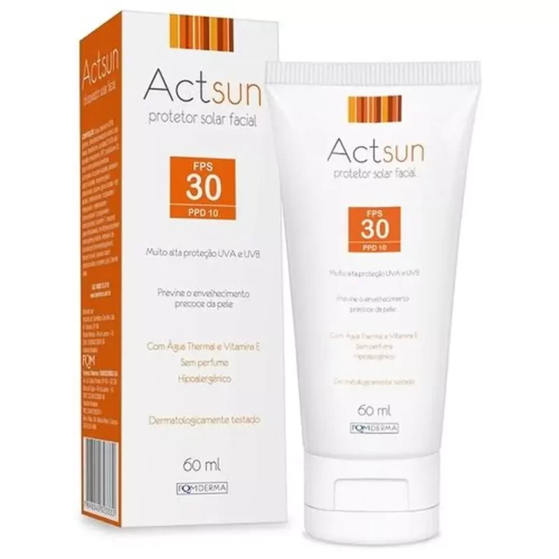 7898040323318 Protetor Solar Actsun Facial FPS30 60mL