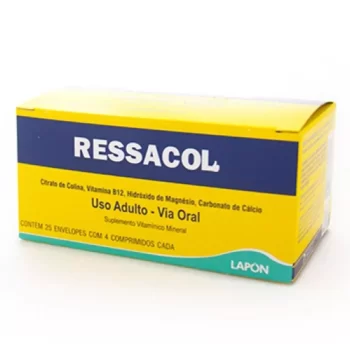 Ressacol c/ 25×4 = 100 Comprimidos